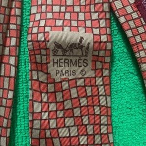 Hermes silk tie